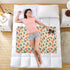 siphylline 52" 34" Red Blue Swallow Retro Extra Large Resuable Changing Pad Covers Highly Absorbent Potty Training