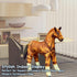 Jet Creations Inflatable Horse – 38" Long, Golden Brown Lifelike Blow-Up Animal Toy for Decoration, Party