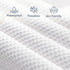 Feisaibaoly Pack 39"27"5" Waterproof and Play Sheet Quilted, Small Baby Mattress Cover - Knitted Fabric Soft