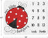 Sweet Jojo Designs Little Ladybug Girl Milestone Blanket Monthly Newborn First Year Growth Mat Baby Shower Memory