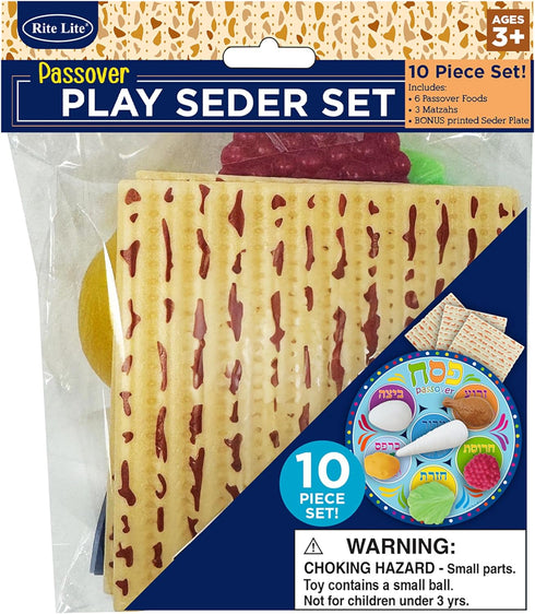 Set- Rite Lite Toy Passover Plastic Seder Food Decorations For Pesach Holiday