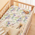 2 Pack, 52x 28 TILLYOU Muslin Crib Sheets for Boys and Girls Neutral Soft Cotton Baby Crib Mattress Protector
