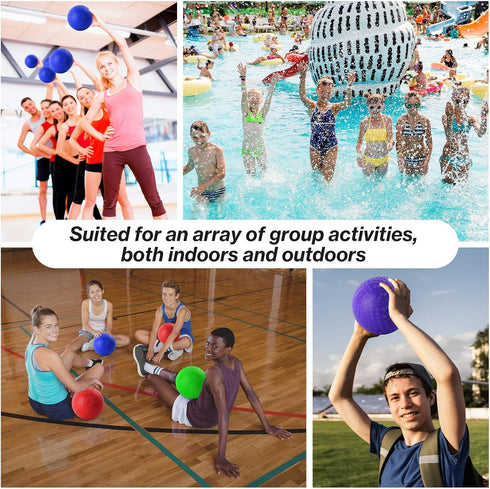 HSLCGF 24 5 Inch 1 Pcs Dodgeballs Playground Ball Kickball Inflatable Rubber Handball Bouncy Dodge Ball with Hand Pump