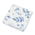 Sweet Jojo Designs Floral Leaf Boy or Girl Small Fabric Toy Bin Storage Box Chest For Baby Nursery or Kids Room - Blue