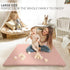 Stylish Vegan Leather Baby Play Mat - Soft, Easy to Clean Floor Mat Creates A Safe Play Area for Your Baby - The