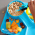 Dinneractive 2-Piece Utensil Set for Kids, Construction Themed Toddler Forks & Spoons, Blue Loader & Tractor