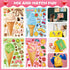 Ice Cream Party Kids Sticker Sheets: 36 Sheets Build Your Own Stickers, Mix and Match Ice Cream Decals