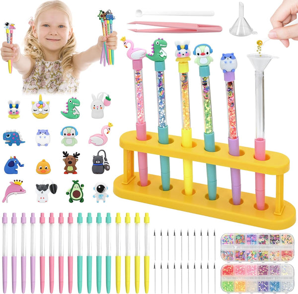 FEMBW Pen Making Kit DIY Pen Creator Studio with 75+ Craft Pieces,
