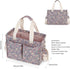 Charming Cherry Canvas Tote Bag - Stylish Multi-Pocket Shoulder Purse for Women