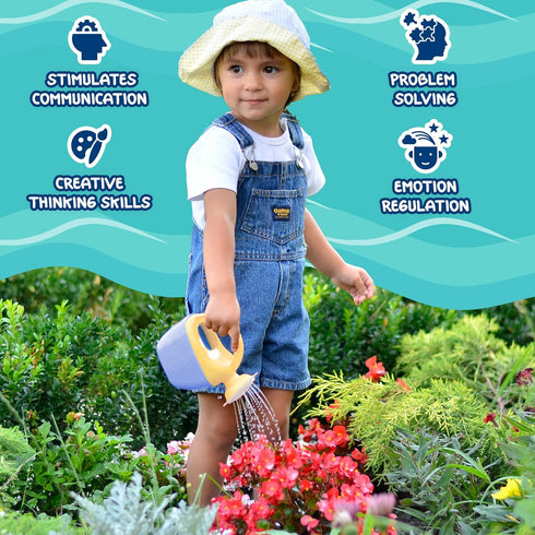 11pcs Set 1+, Water Time Buddies Toddler Water Toy with Watering Can, Boats, Toy Animals, Stacking Cups & Buckets