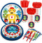 Lide Road 116 Pcs Robot Birthday Party Supplies Kit, Robot Plates, Napkins,