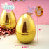 6 6 Inches JOYIN Pcs Large Gold Easter Eggs, Metallic Jumbo Plastic Eggs Fillable for Easter Themed Hunt Basket