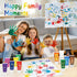 Noosuna 12 (1.69fl oz/Tube) Set Washable Finger Paint with a Sponge Head, Colors Non-toxic, Toddler Painting for Kids