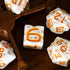 Cheese Dice DND Dice Set - 7PCS White Polyhedral Dice for Dungeons and Dragons Tabletop Role Playing Games