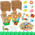 Ayfjovs Garden Paper Pot Craft Kit, 30 Pack Square Paper Peat Pots
