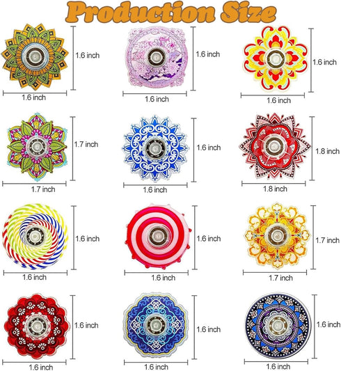 MEZHOBBY 40 Pack Mini Fidget Spinner Toys Party Favors, Desk School Toy Anxiety Relief,Stress Relief Sensory Toys