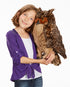 (17 inches Melissa & Doug Giant Owl - Lifelike Stuffed Animal Tall), Brown