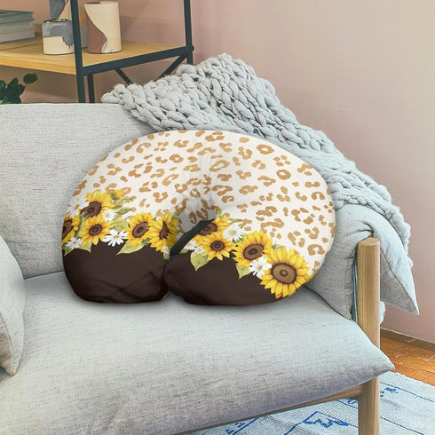 Kathyboom Cow Sunflower Nursing Pillowcase for Baby Boys Girls Fits The Original Support for Breastfeeding Bottle
