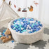 STARBOLO Ball Pit Balls - 200 Bulk Mixed Blue Stars, Crush Proof Plastic Children's Toy Balls for Birthday Party