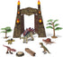 Dinosaur Toys for Kids 3-5 5-7, Realistic Jurassic Figures with Park Gate, Educational Play Set for Boys Girls