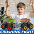 Oriate T-rex Dinosaur Toy Cars for Kids 3-8, Friction Powered Monster Truck, Push n Go Car