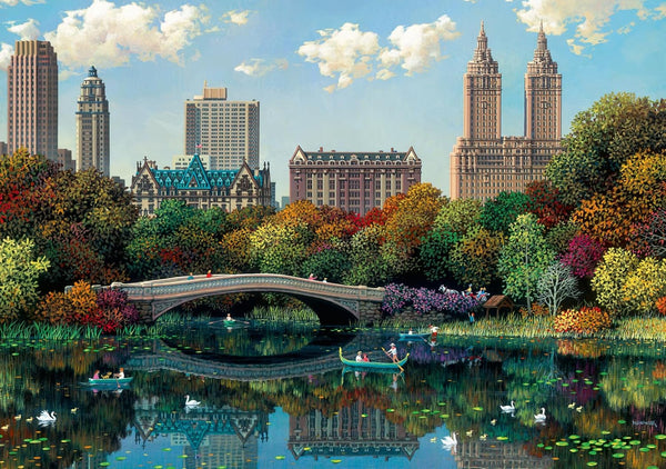 Ravensburger NY Central Park, Bow Bridge 1000 Piece Jigsaw Puzzle | Relaxing