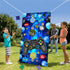 Video Game Toss Games: Level Up Game Controller Banner Backdrop with 3 Bean Bags for Kids - Blue Gaming Party Supplies