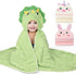 FIOBEE Toddler Bath Towel with Hood Baby Towels, 55x28 inch Large Soft