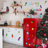 91 Pieces Christmas Wall Stickers, PVC Merry Christmas Lights Bulb Wall Decals for Decoration