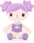 Gloveleya 14" Plush Candy Princess Doll, Purple Baby Doll Girls Gifts with Gift Bag