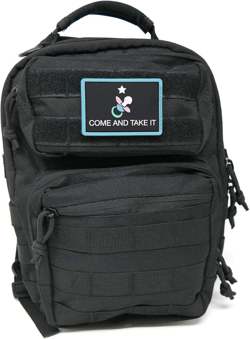 Funny Tactical Patch - Come and Take It Pacifier Diaper Bag Accessory