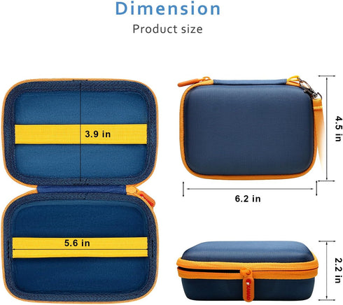 XANAD Travel Cards Case for Pokemon/Skip Bo/UNO/Playing Cards, Holds 300+ Cards, Dark Blue Storage Bag
