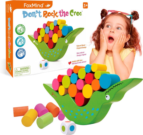 3-5, 3 FoxMind Games Don't Rock The Croc, Toddler Boy Girl Games, Kids Games Multiplayer Year Old Board Games
