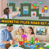 Set 3-5 4-8 5-7 Pack 42pcs KAEILORU Magnetic Tiles Road with Car Magnet Building Tile Toys for Kids Ages Magnetic