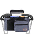 Homlynn Universal Stroller Organizer, Stroller Large Storage Bag with Cup Holders & Shoulder Straps & Detachable