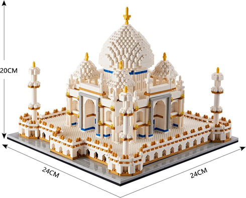 Micro Mini Blocks Architecture Taj Mahal Building Set, Landmarks Collection Model Kits for Ages 14+, 3950 PCS