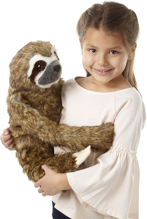 Melissa & Doug Lifelike Plush Sloth Stuffed Animal, 12W x 14.5H x 9D in