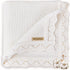 Cozy White Pointelle Baby Blanket - Soft and Breathable