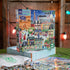 1000 23" 23" eeBoo Piece Puzzle - Paris Christmas Jigsaw Puzzle for Adults, Square x Made with Recycled Board