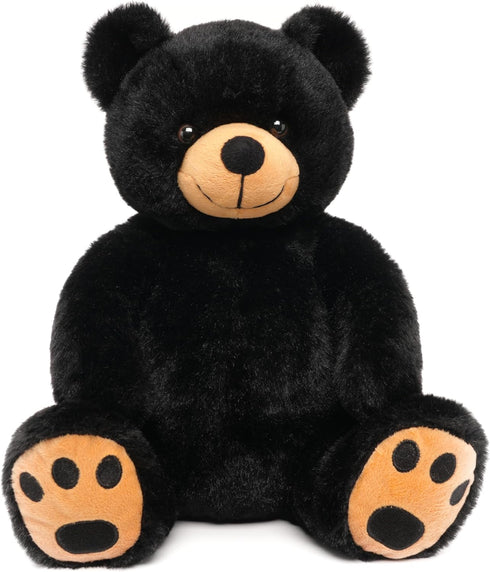 WEIGEDU Black Teddy Bear Stuffed Animals Plush Toys, Stuffed Black Bear, Teddy