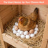24 SallyFashion PCS Wooden Eggs for Crafts, Fake Easter Eggs for Children Paint DIY Game, Kitchen Decoration Adornment