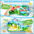 2 3 4 5 JoyCat Dinosaur Toddler Busy Book, Busy Board for Year Old -Travel Toy Quiet Activity Book, Life Skills & Fun