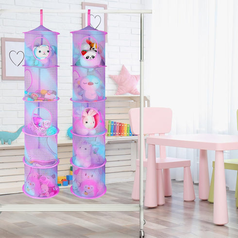 Hammock 2 Hammock 5 Basumee Stuffed Animals Net or Pcs Stuffed Animals Storage Toy Net for Plushies Storage Organizer