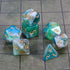 Set CiaraQ DND Polyhedral Dice with Dice Bag for Dungeons and Dragons RPG MTG Role Playing Table Games (Green Mixed
