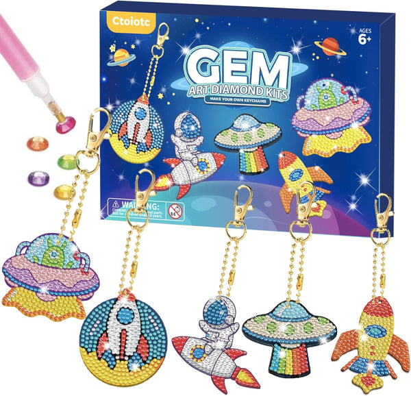 Arts and Crafts for Kids Ages 8-12 - 5D Gem Art Painting Kits for DIY Craft Gift for Girls and Boys Ages 6-12