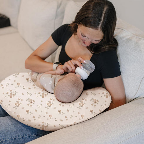 2 Pack Konssy Nursing Pillow Covers, Soft and Comfortable Nursing Cover for Breastfeeding Pillows, Pillow Slipcover