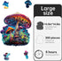 NIUNIUAMY 300 14.9 14.9 Inch Wooden Jigsaw Puzzle for Adults,Magical Mushrooms Wood Puzzles Piece,Thanksgiving Birthday