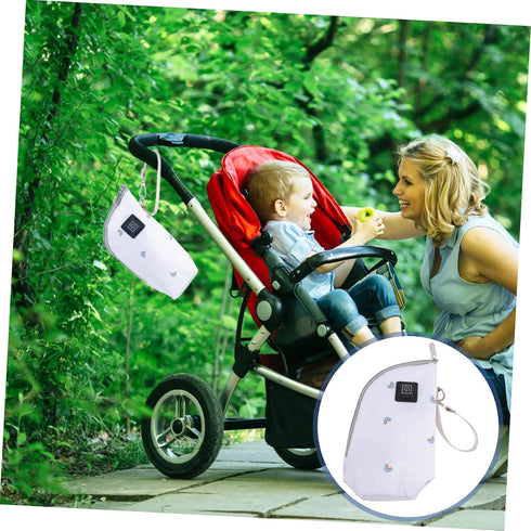 BESTonZON Bottle Warmer Pouch Holder Portable Milk Heat Keeper for Newborns Quick Even Heating for Travel Car Use Fits
