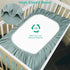 Boys-2 Pack 28"x 52" Muslin Fitted Crib Sheets for Girls & Soft Baby Mattress Sheet-No Slip Boho Neutral Breathable