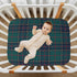 Cozy 28x52 inch Kigai Red Blue Green Plaid Crib Sheet for Boys and Girls Jersey Knit Fitted Baby Sheet for Standard
